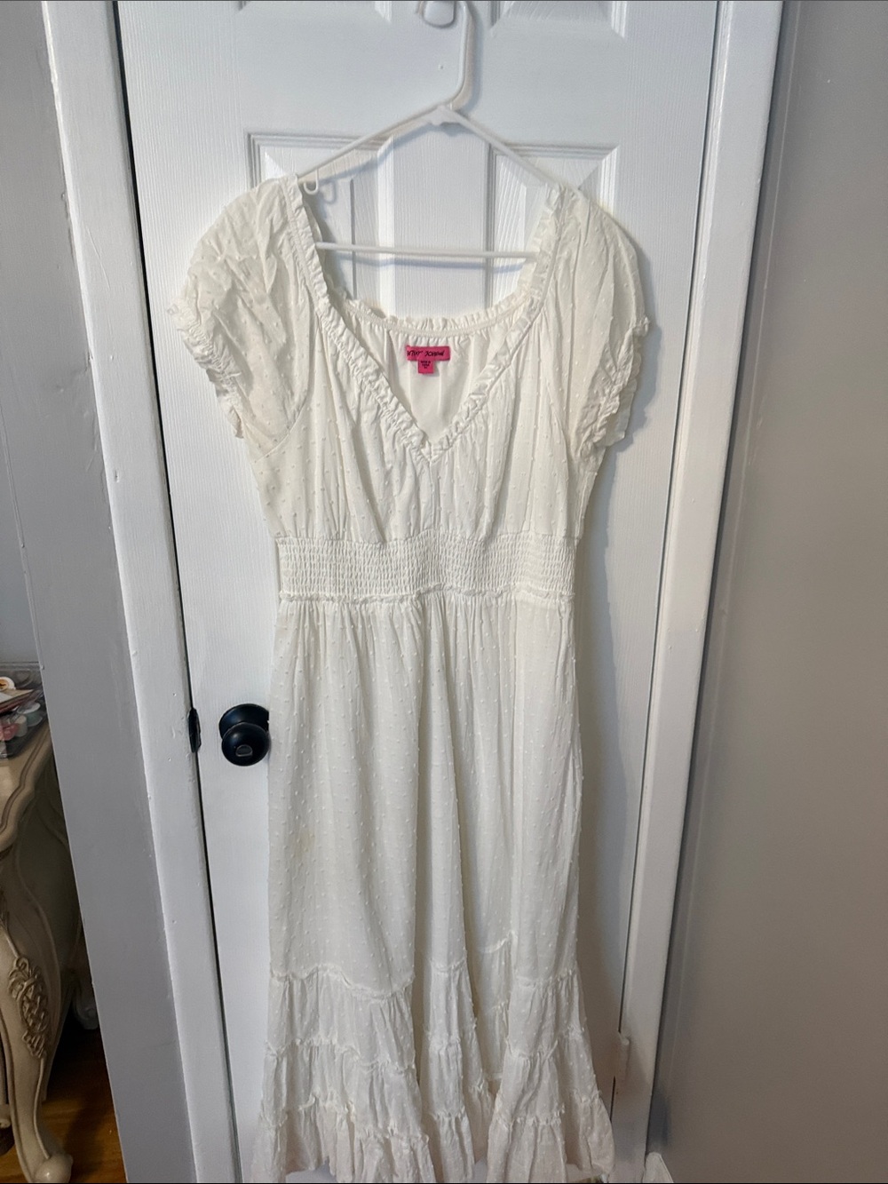 Betsey Johnson Cream Maxi Dress